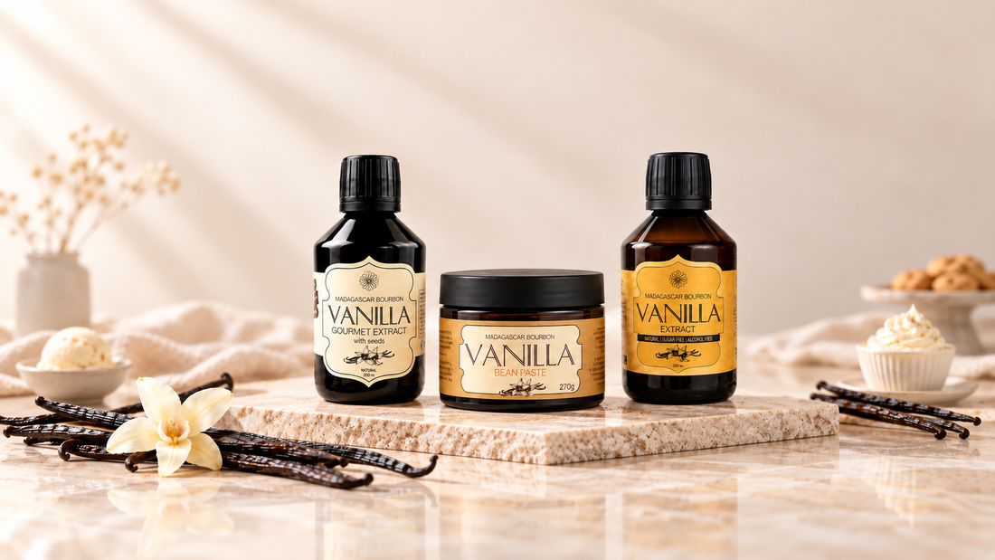 Gourmet Extract, Alcohol-Free Extract or Vanilla Bean Paste – Which One Should You Choose?