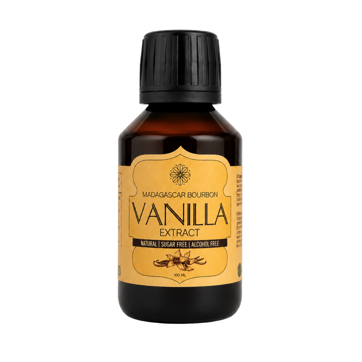 Vanilla Scientific Madagaskaro Bourbon vanilės ekstraktas be alkoholio, 100 ml butelis