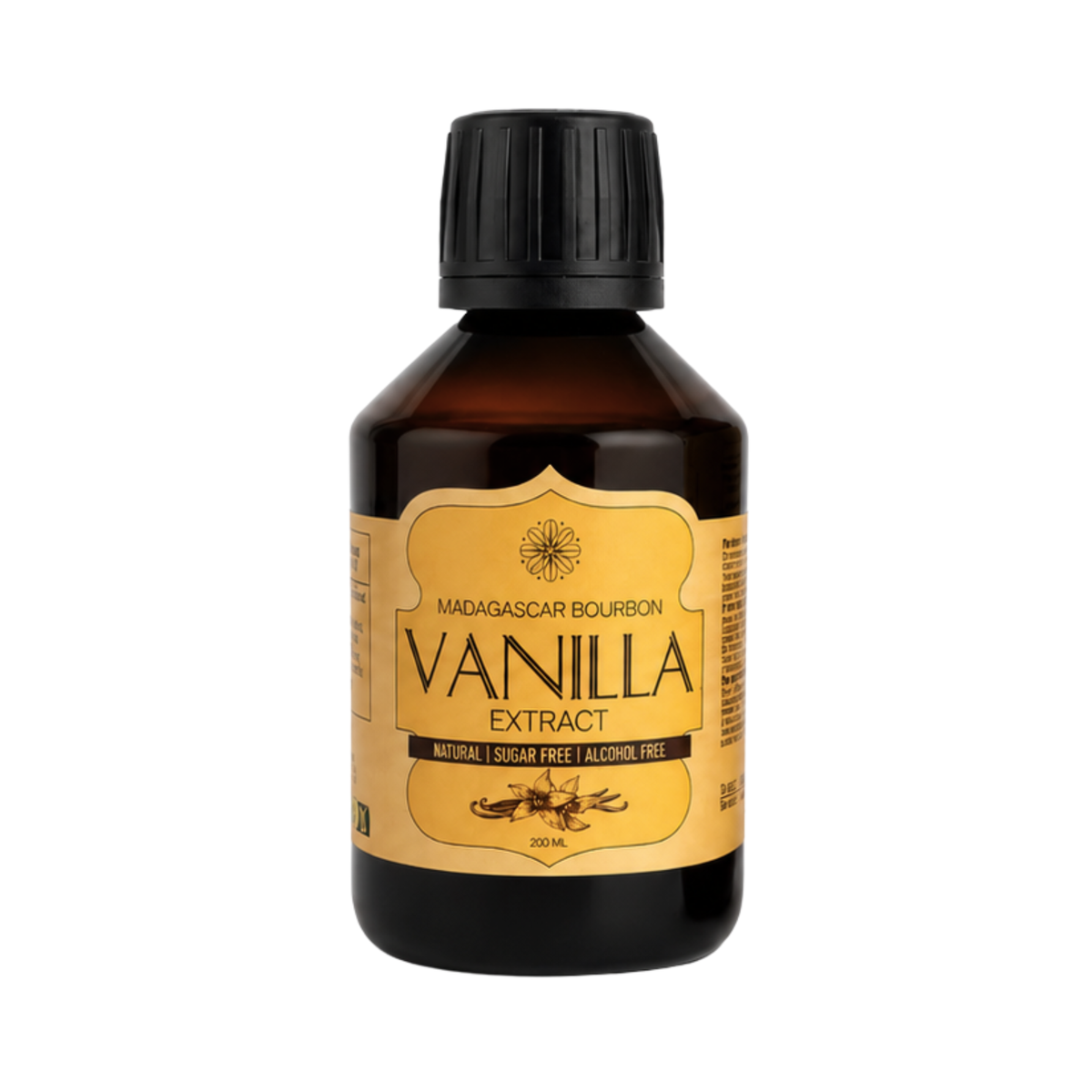 Vanilla Scientific vanilės ekstrakto be alkoholio ir be pridėtinio cukraus savybės