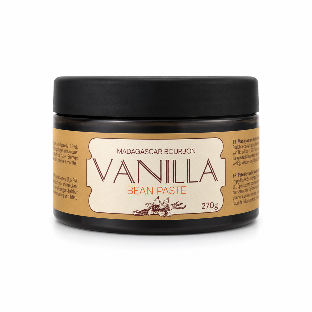 Vanilla Scientific Madagaskaro Bourbon vanilės pasta, 270 g indelis